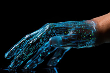 Tech Marvels Unveiled: Human and Robot Fingers in Concert