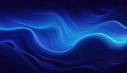 Abstract blue digital dynamic wave