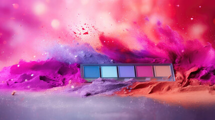 Magenta Dreams: Cosmetic Palette Bliss