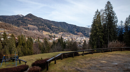 Naklejka premium Borno, provincia di Brescia, Italia, panorami