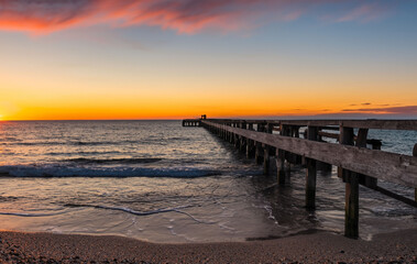Fototapeta premium a pier on a paradisiacal beach