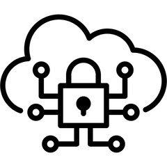 Cloud Security Icon