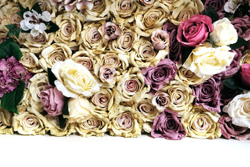 dried roses texture