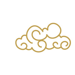 Chinese Cloud Outline