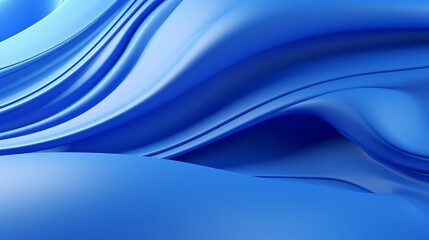 Fototapeta premium abstract blue wallpaper with curve 3d rendering