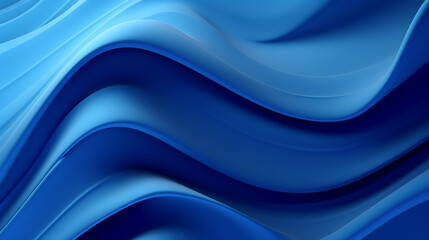 abstract blue background with wavy design 3d rendering