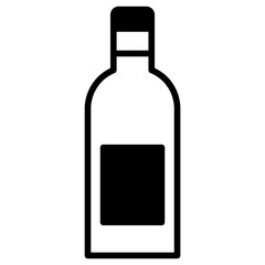 Bottle solid glyph icon