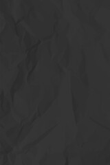 Black clean crumpled paper