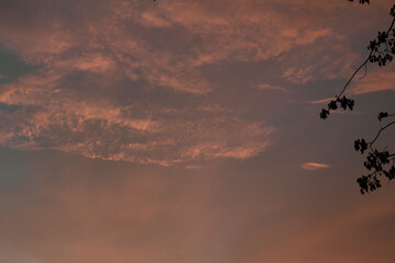 Sunset Sky cloud on Twilight. Horizon Golden Sky, Sunrise clouds Gorgeous, Dusk sky