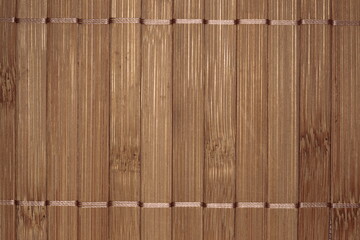 Wooden boards reinforced with rope