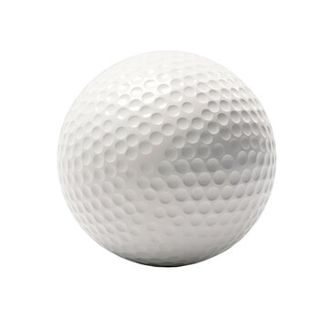 Golf ball. Isolated on transparent background, PNG