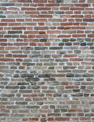 red brick wall, old brick wall texture background