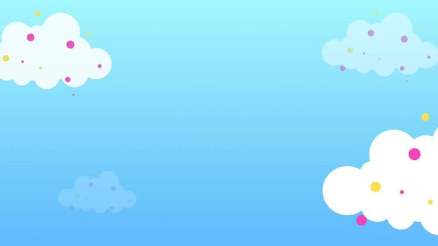 blue sky cute welcome intro present video