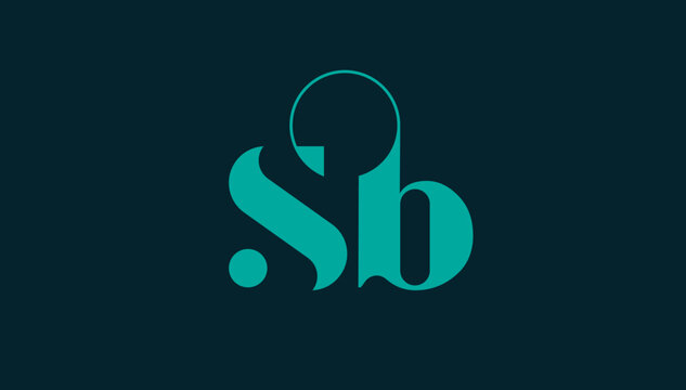 Combination of letter s and b, sb logo design