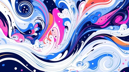 Swirling Elegance: A Visual Symphony of Colors, generative ai