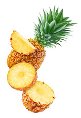 Pineapple isolated on white background