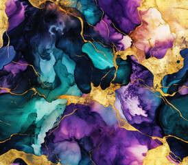 Abstract Alcohol Ink Marble Texture Pattern Background