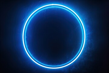 Luminous cosmic portal. Enchanting visual of glowing blue circular effect creating captivating and futuristic design perfect for science and technology themed concepts