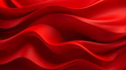 A seamless abstract red texture background with elegant swirling curves in a wave pattern, set against a vibrant Chinese red material background. - obrazy, fototapety, plakaty