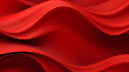 Obraz premium A seamless abstract red texture background with elegant swirling curves in a wave pattern, set against a vibrant Chinese red material background.