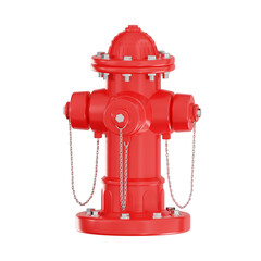 3d fire hydrant icon illustration, transparent background, emergency and services 3d set