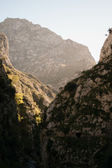 Hiking route in the mountains