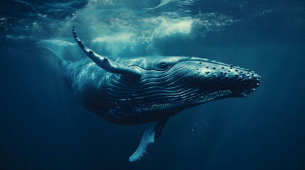 Whale - obrazy, fototapety, plakaty