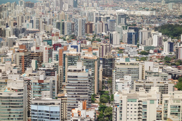 Fototapeta na wymiar aerial view of Vila Velha town buildings, in Espirito Santo state, Brazil