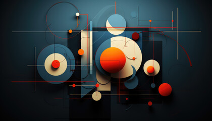 Obraz premium Abstract modern geometric design