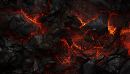 Lava and stones texture background - obrazy, fototapety, plakaty