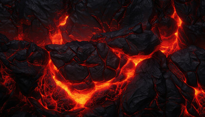 Fototapeta premium Lava and stones texture background