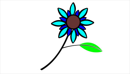 an icon or vector image of a flower
