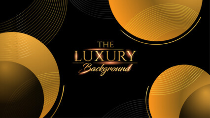 Black and Gold Award Background. Modern Luxury and Premium Design Template. Beautiful Wedding Template. Celebrating Graphics for  Birthday and Event occasion. Royal Looking Creative Design Pattern.