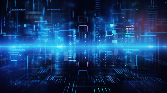 Abstract Network Background. Abstract high tech digital technology background. Technology Network Background.
