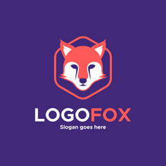 Modern Fox Head logo