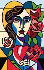 Modern impressionism technique. Hand drawn Abstract painting art. Artistic pattern.