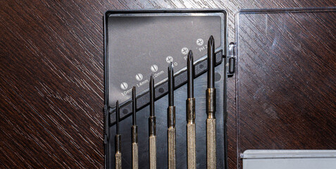 Six piece precision screwdriver set