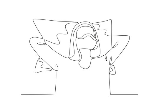 A woman who sleeps at work - Powered by Adobe