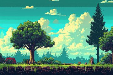 Old-school gaming environment design