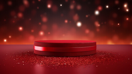 Podium, booth, stage, product background for displaying products, 3D rendering