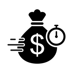 Finance and Money simple icons set. Hand with coins, credit card, wallet, ATM icon collection.