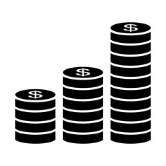 Finance and Money simple icons set. Hand with coins, credit card, wallet, ATM icon collection.