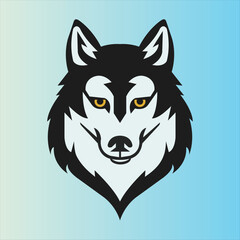 vector wolf logo