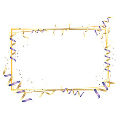 Fototapeta premium Festive frame for party or birthday