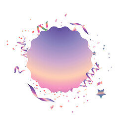 Festive frame for party or birthday