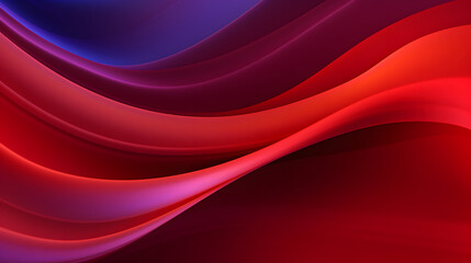 Fototapeta premium A seamless abstract vibrant neon color texture background with elegant swirling curves in a wave pattern. Set against a bright blue and red neon material background.