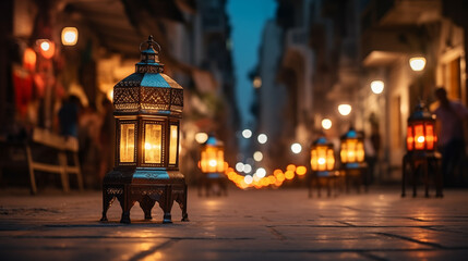 Ramadan decoration night - lanterns 