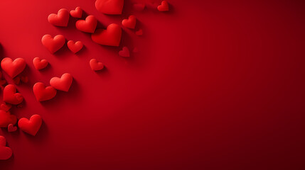 Valentine's Day, love and romance background, background with heart shapes