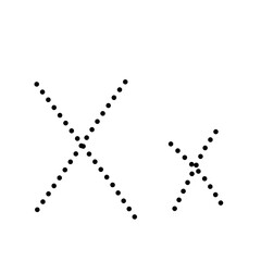 Black and white tracing alphabet 