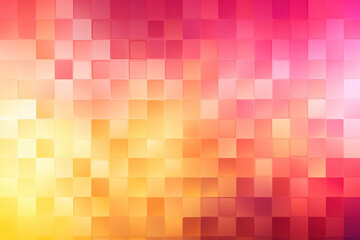 Fototapeta premium Abstract background of yellow and pink cubes. Generative Ai